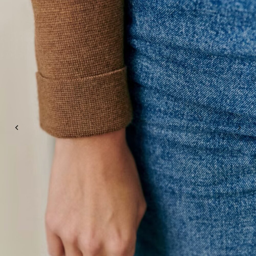 Sezane Camel Brown Women's Betty Cardigan S - Picture 2 of 3